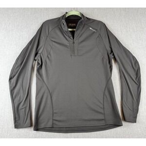 Sugoi Mens XL Gray half Zip Cycling Pullover Performance Jacket‎ Long Sleeve